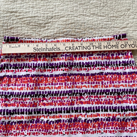 Ann Taylor Madison Skirt Pink Purple 2P - Picture 7 of 8